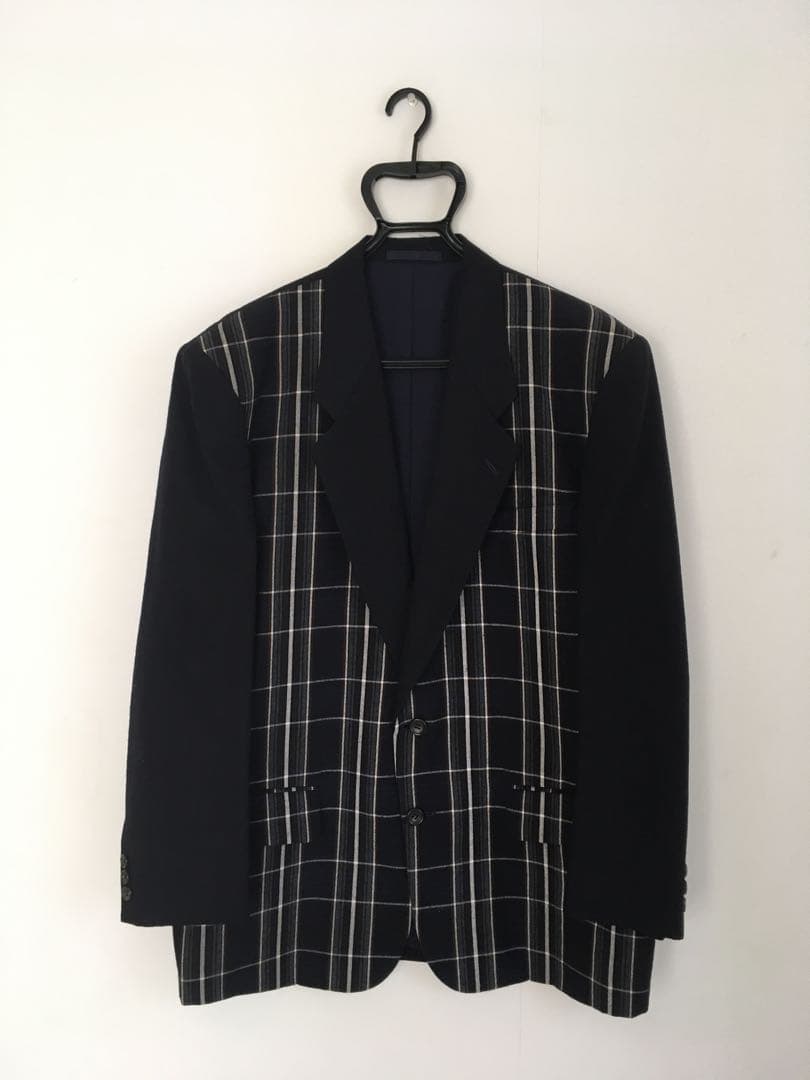 コムデギャルソンオム　チェック柄スーツ