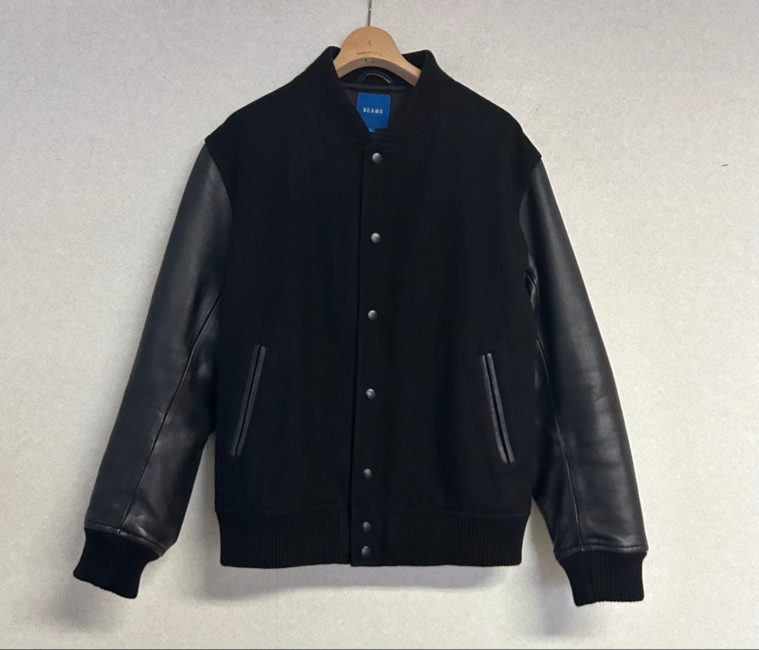 Beams オールブラック　レザー　スタジャン　アワードジャケット　cootie