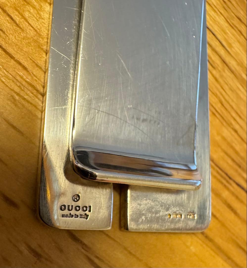 GUCCI マネークリップGロゴ　silver-925