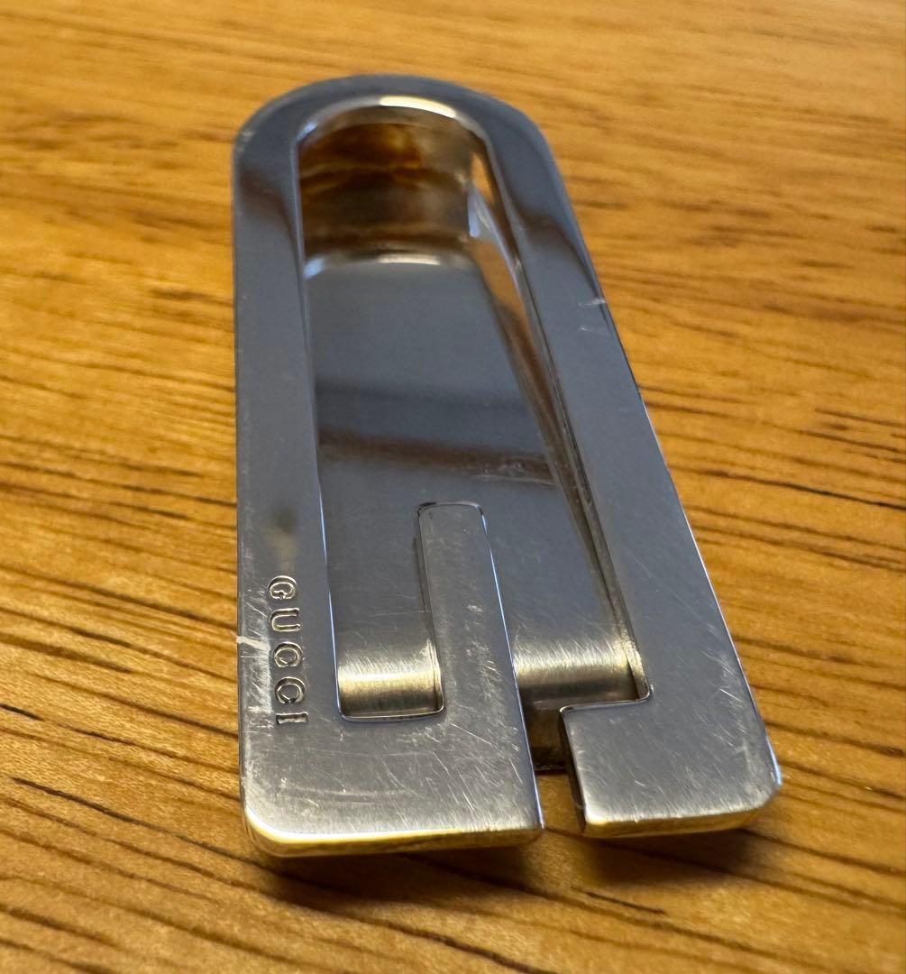 GUCCI マネークリップGロゴ　silver-925
