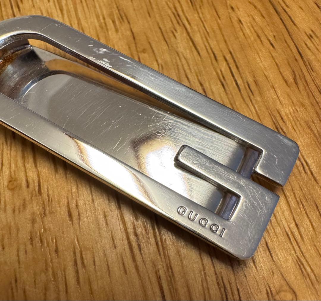 GUCCI マネークリップGロゴ　silver-925