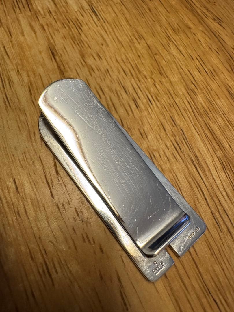 GUCCI マネークリップGロゴ　silver-925