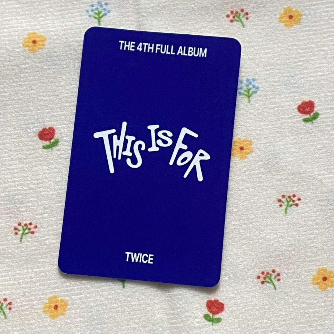TWICE ジヒョ 事前収録 THIS IS FOR 限定トレカ