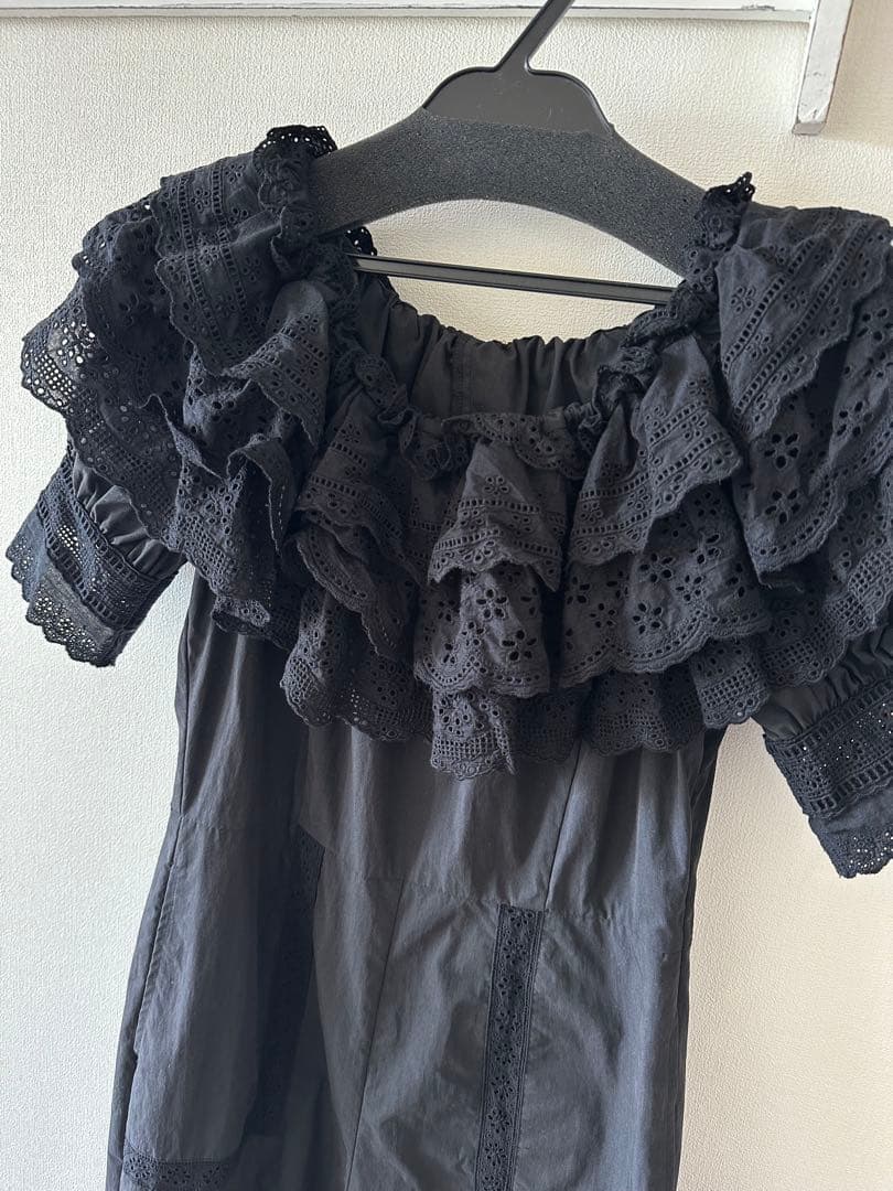 seventeコットンレース　オールインワン