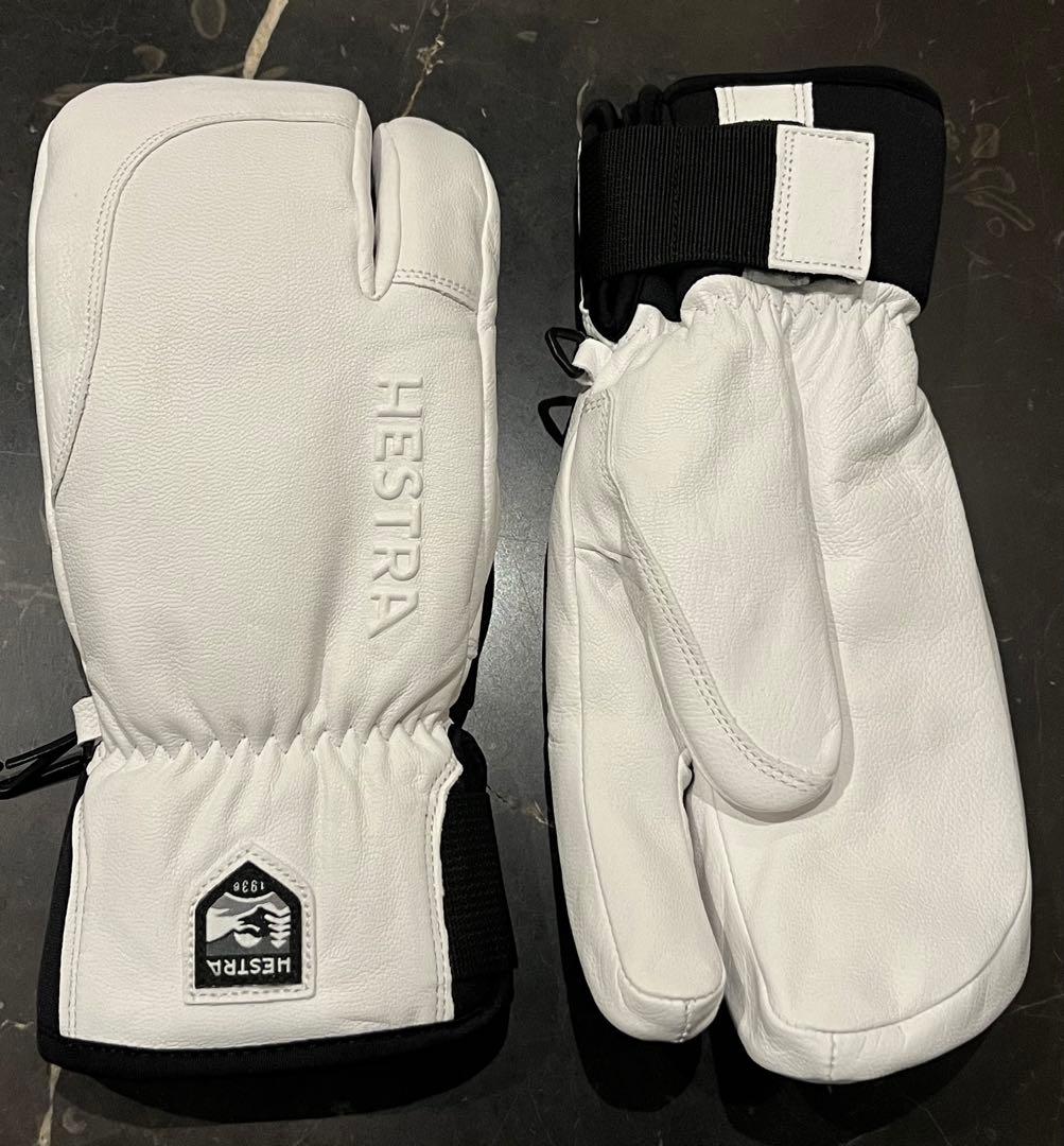 【未使用】HESTRA ヘストラ Topo 3-Finger ホワイト サイズ6