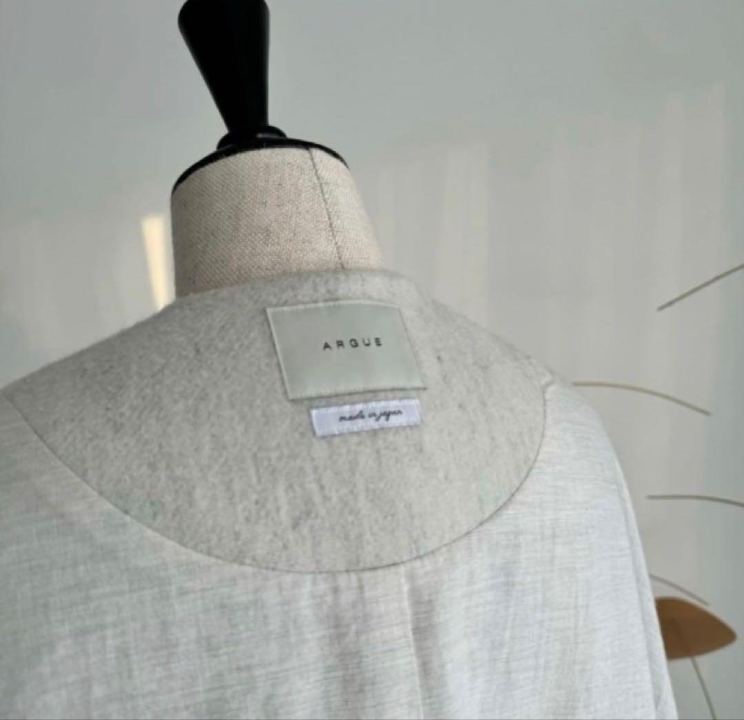 ジャケット・アウター BISHU-WOOL SHAGGY SHORT JACKET COAT/CLAY