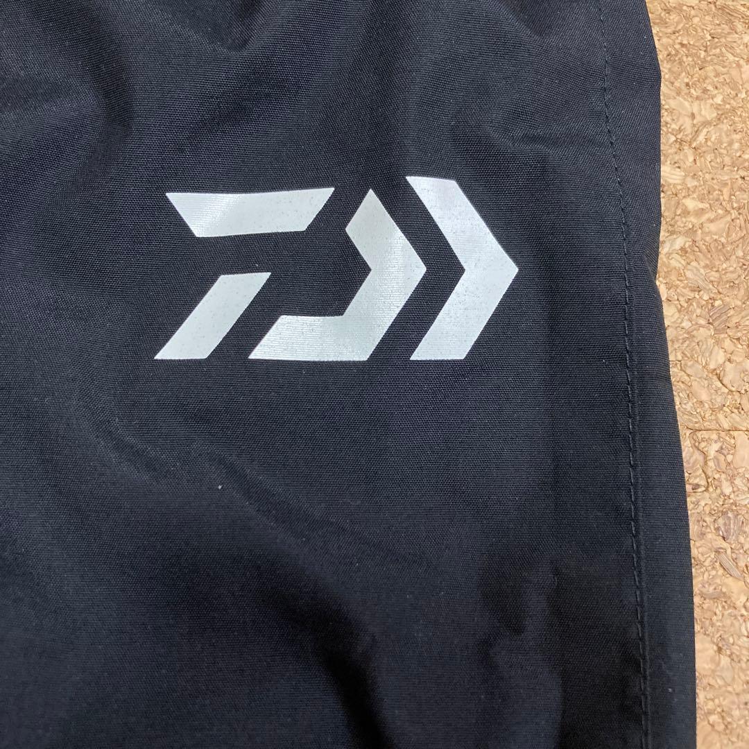 【未使用】ダイワDAIWA フィッシングレインパンツ防水 Mサイズ メンズ黒