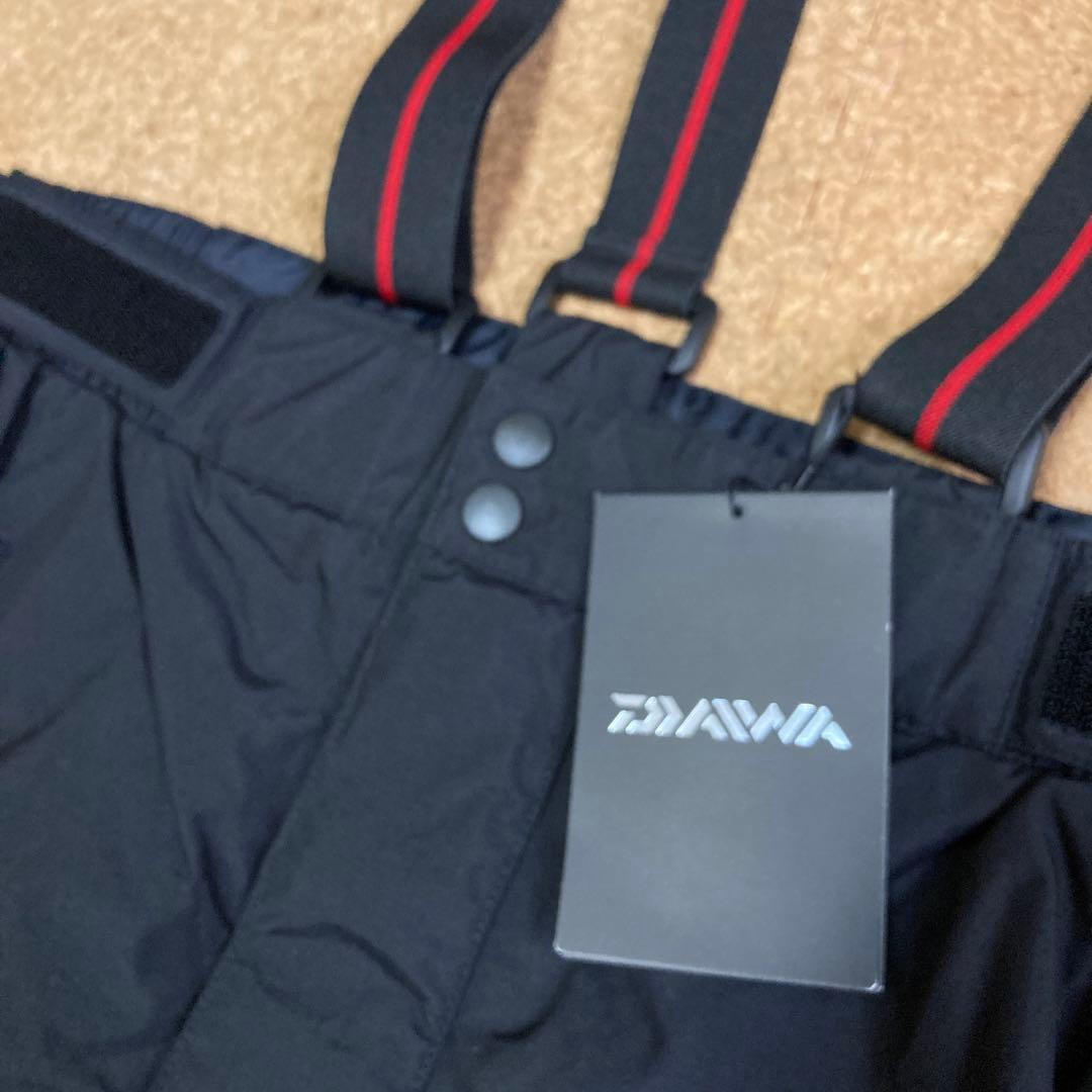 【未使用】ダイワDAIWA フィッシングレインパンツ防水 Mサイズ メンズ黒