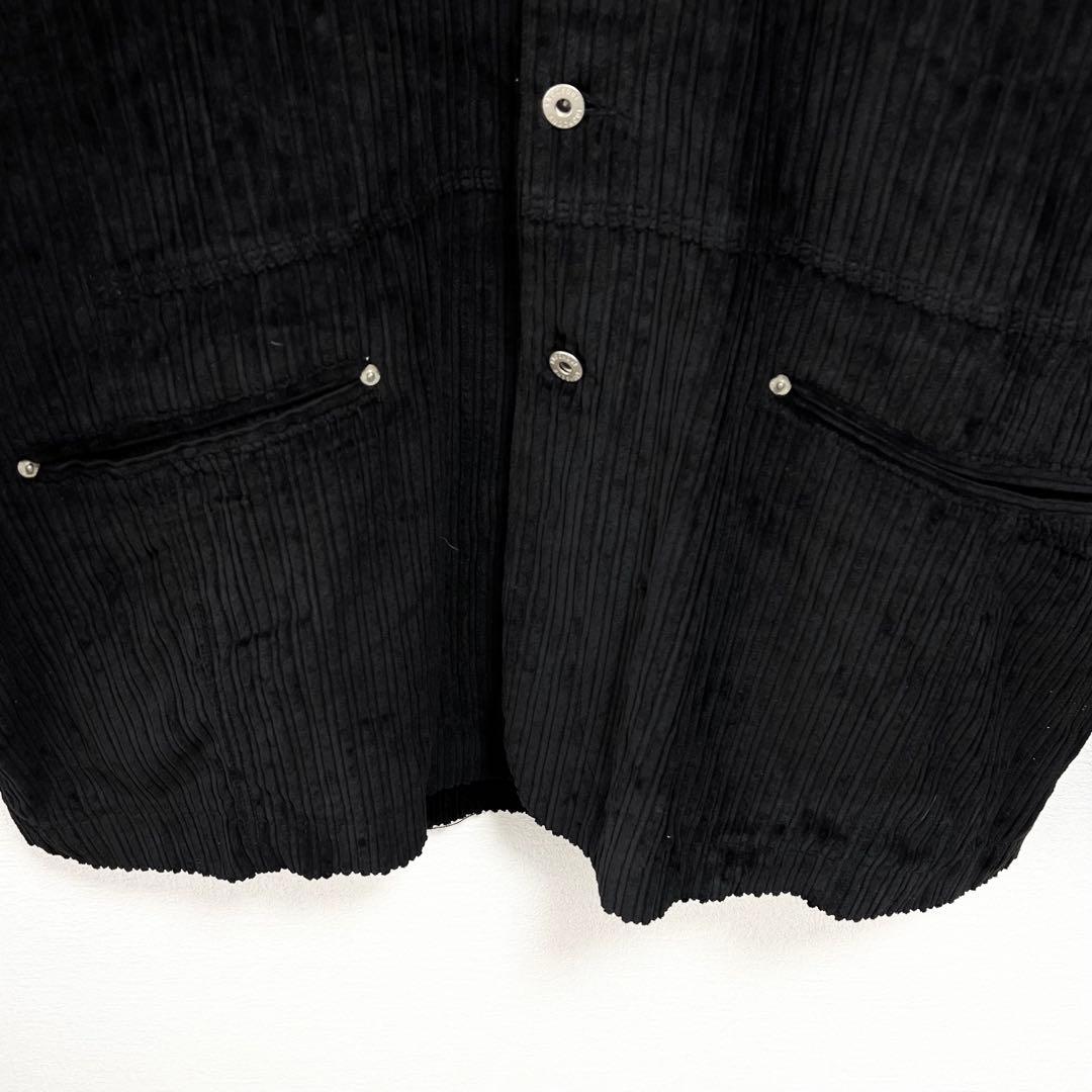 【超ビッグサイズ】ノックアウト✨️入手困難　コーデュロイ　カバーオール　黒　３ＸＬ