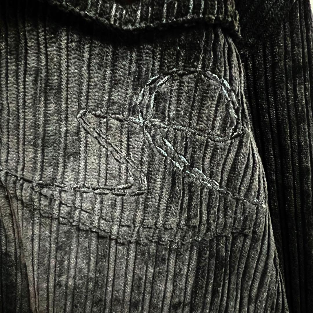 【超ビッグサイズ】ノックアウト✨️入手困難　コーデュロイ　カバーオール　黒　３ＸＬ