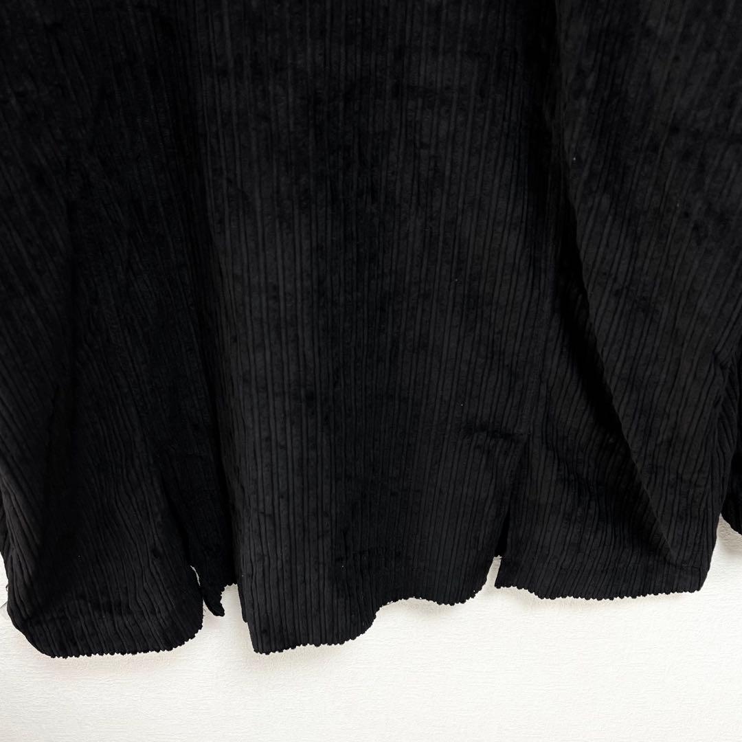 【超ビッグサイズ】ノックアウト✨️入手困難　コーデュロイ　カバーオール　黒　３ＸＬ