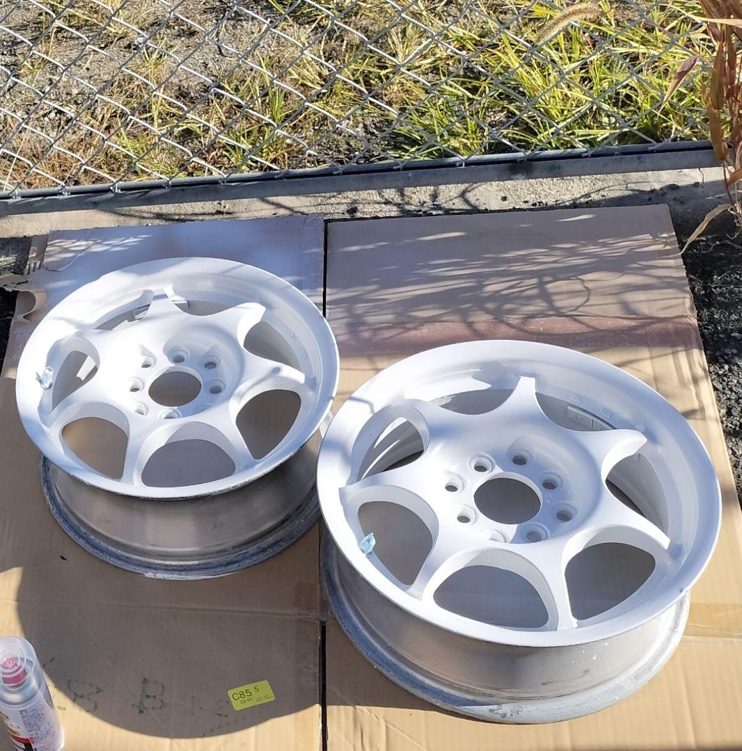 14インチ ホワイト キッズレーシングホイール