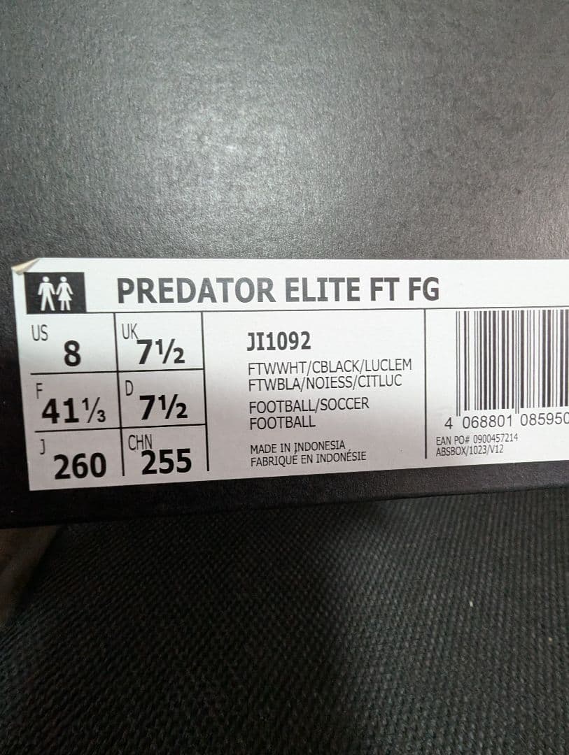 Predator Elite FT FG サッカーシューズ 26cm