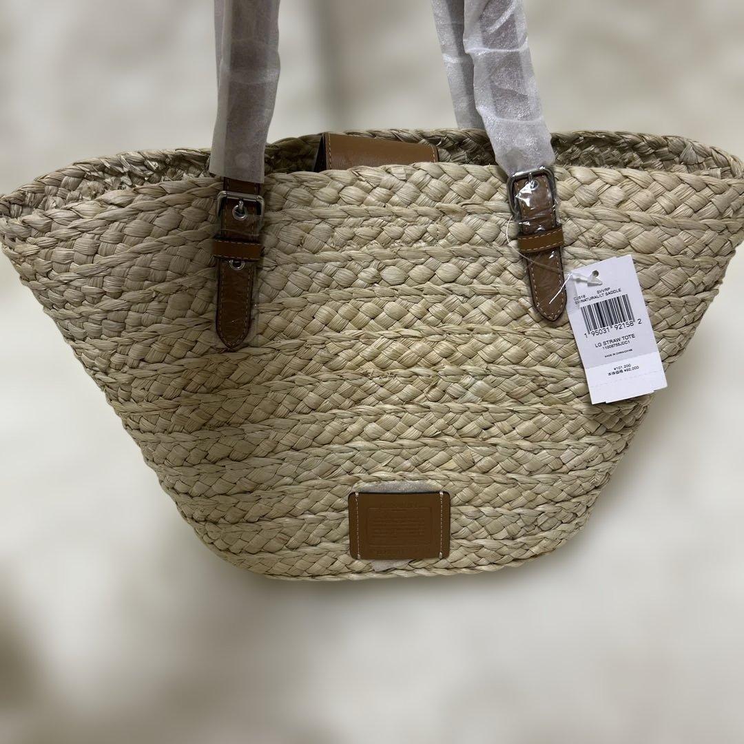 【タグ付き新品未使用】 COACH コーチ かごバッグ ラージ トートバッグ