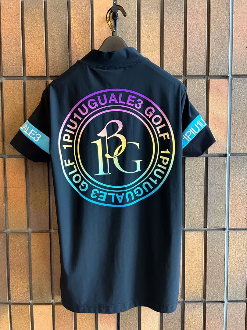 ウノピゥ ゴルフ 1PIU1UGUALE3 GOLF モックネック M 黒