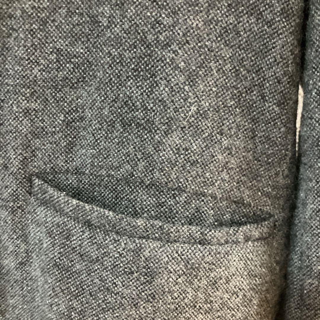 evam eva カシミヤ ヘンプ ロングコート グレー 系　定価約8万円