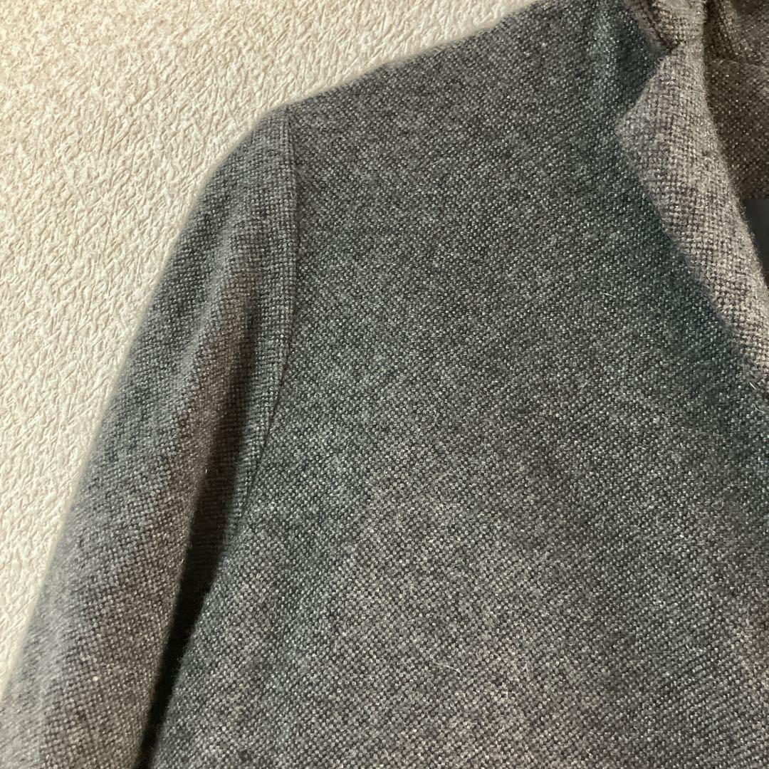 evam eva カシミヤ ヘンプ ロングコート グレー 系　定価約8万円