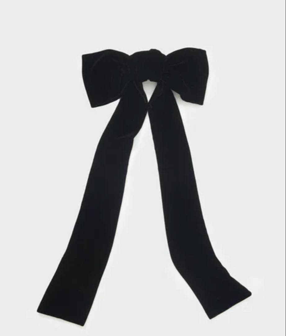 ヘアアクセサリー FETICO VELVET LONG BOW HAIR CLIP