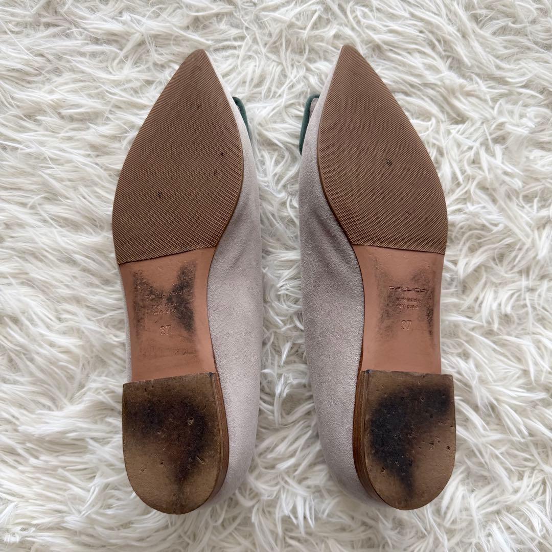 【ペリーコ】パンプス FIBBIA　スエード ポインテッドトゥ 37