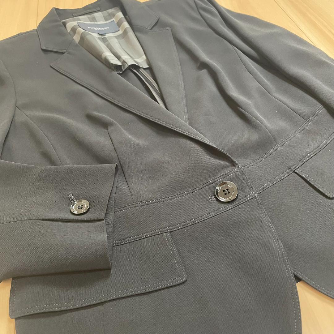 バーバリー BURBERRY 黒 ジャケット 46 日本製 大きいサイズ 美品