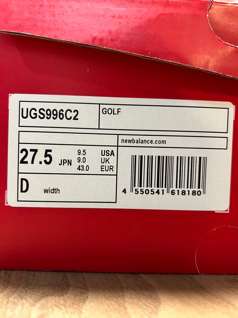 期間限定値下げ　ゴルフシューズ　New Balance 996 ホワイト