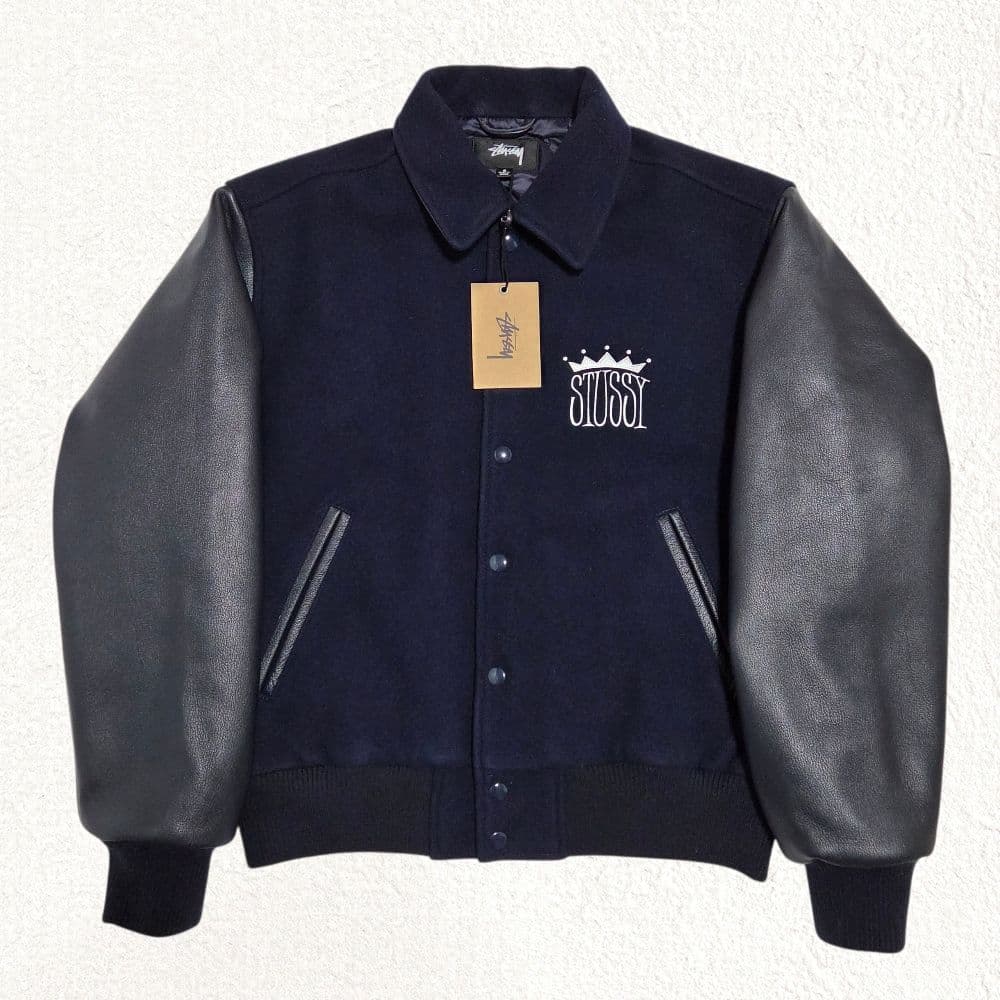 【新品】STUSSY KING VARSITY JACKET S