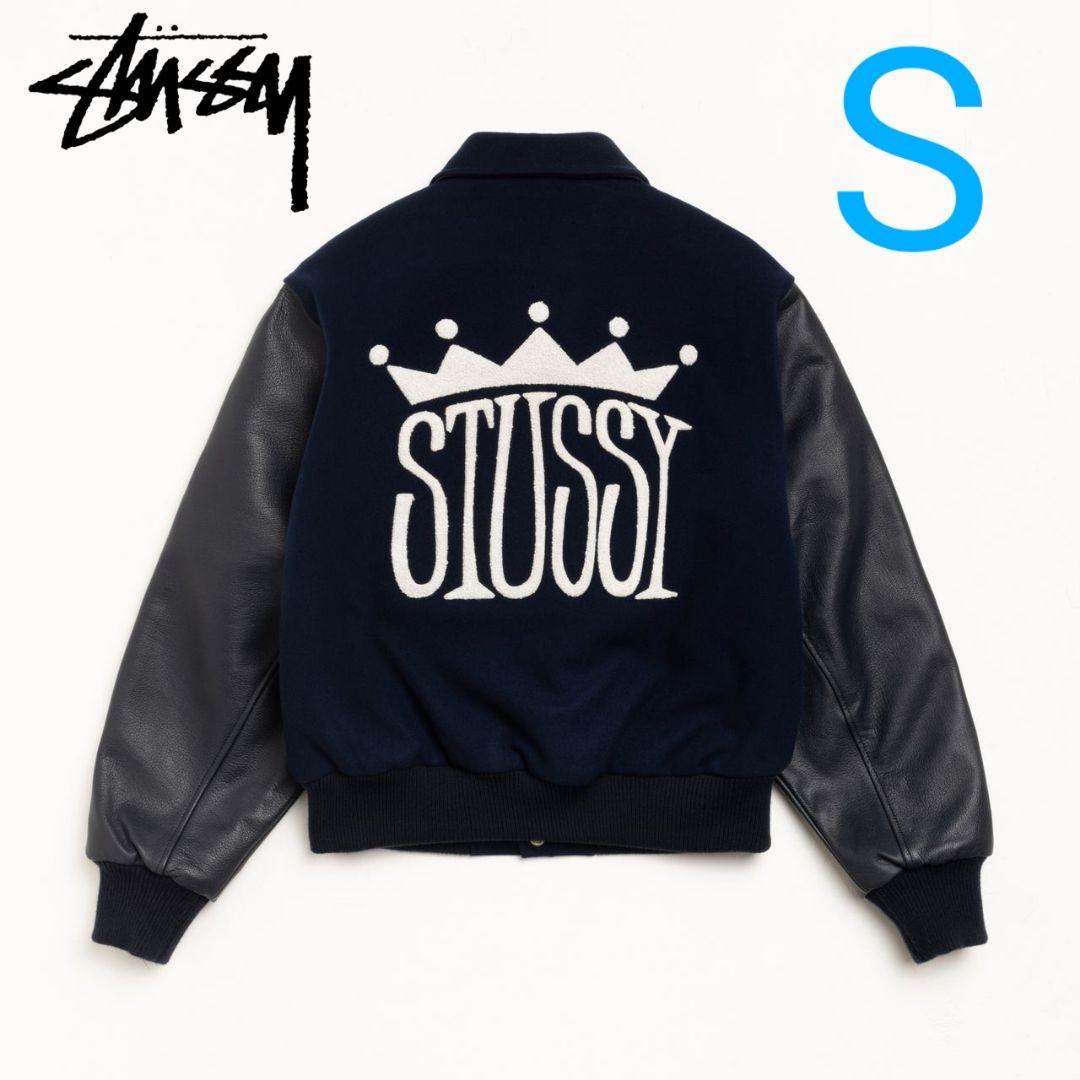 【新品】STUSSY KING VARSITY JACKET S