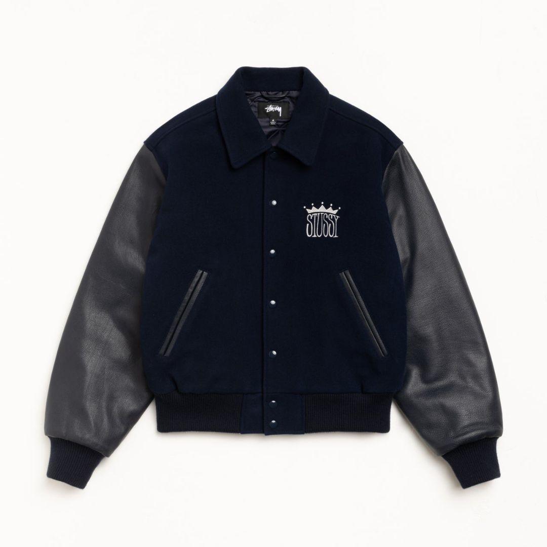 【新品】STUSSY KING VARSITY JACKET S