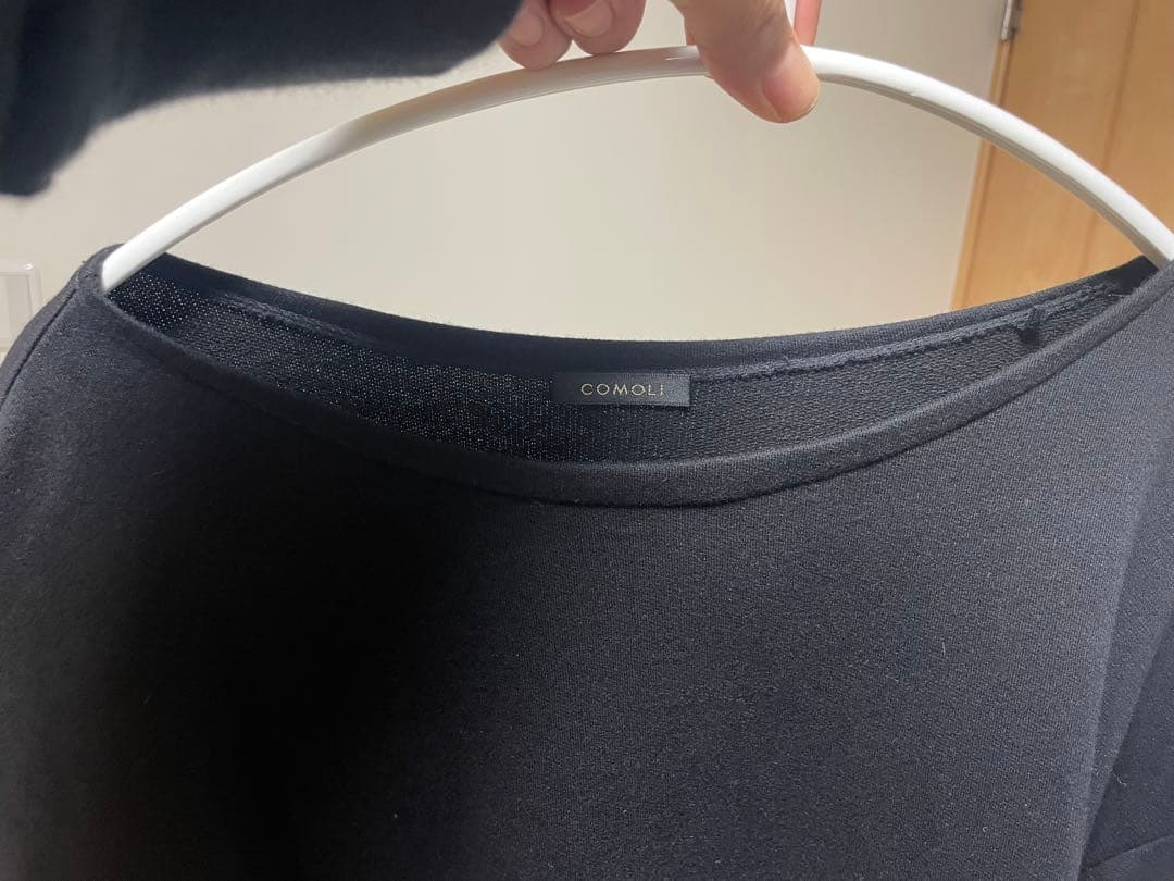 （美品）COMOLI コットン ボートネック 25AW