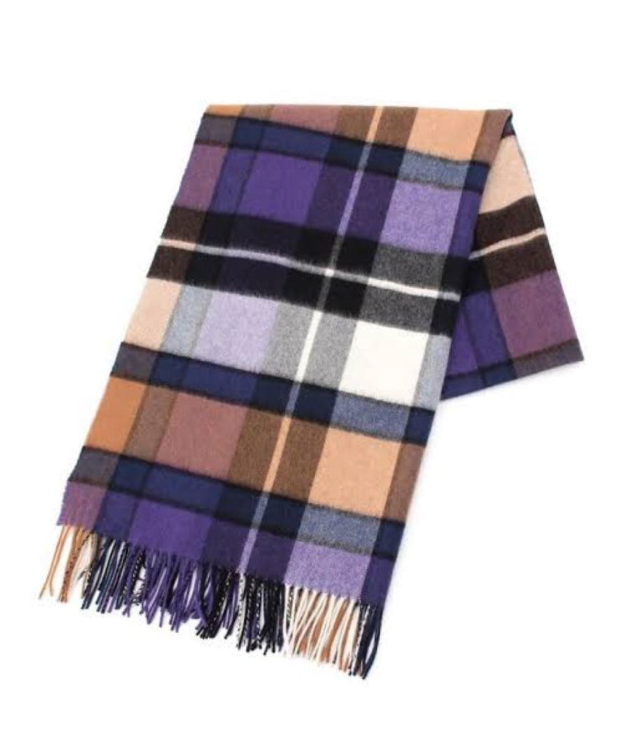 希少 極美品 ドレステリア 別注 ジョンストンズ カシミヤ100% 大判ストール