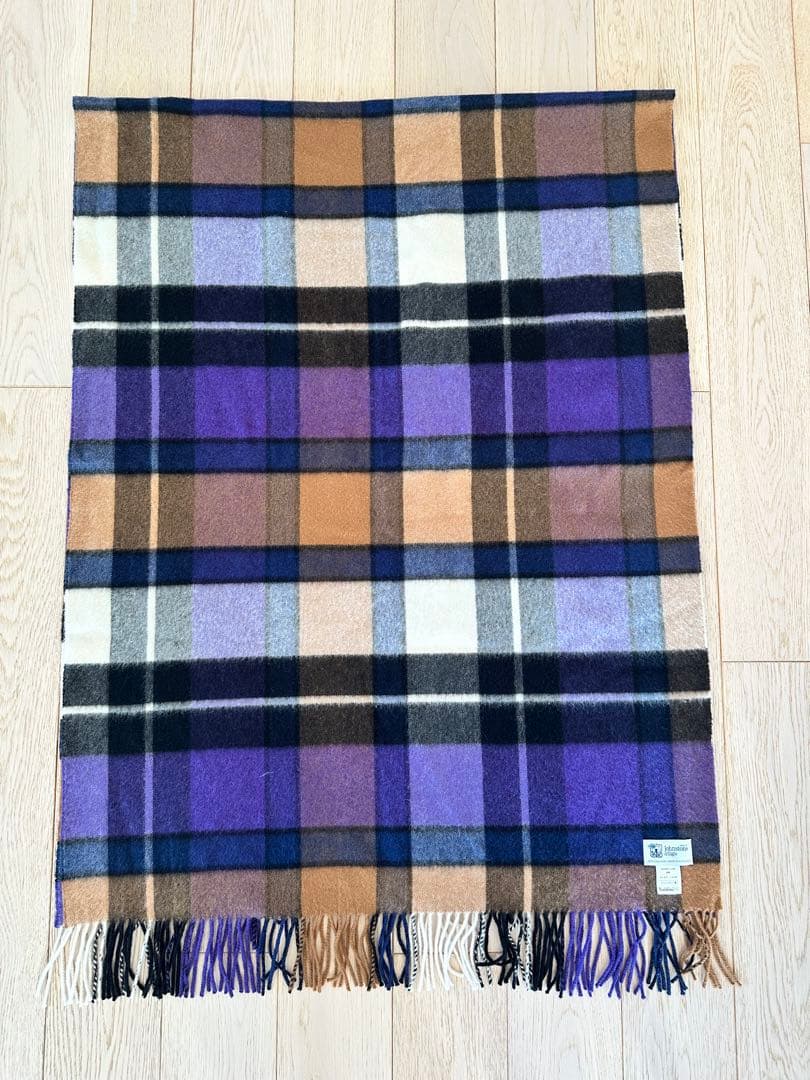 希少 極美品 ドレステリア 別注 ジョンストンズ カシミヤ100% 大判ストール