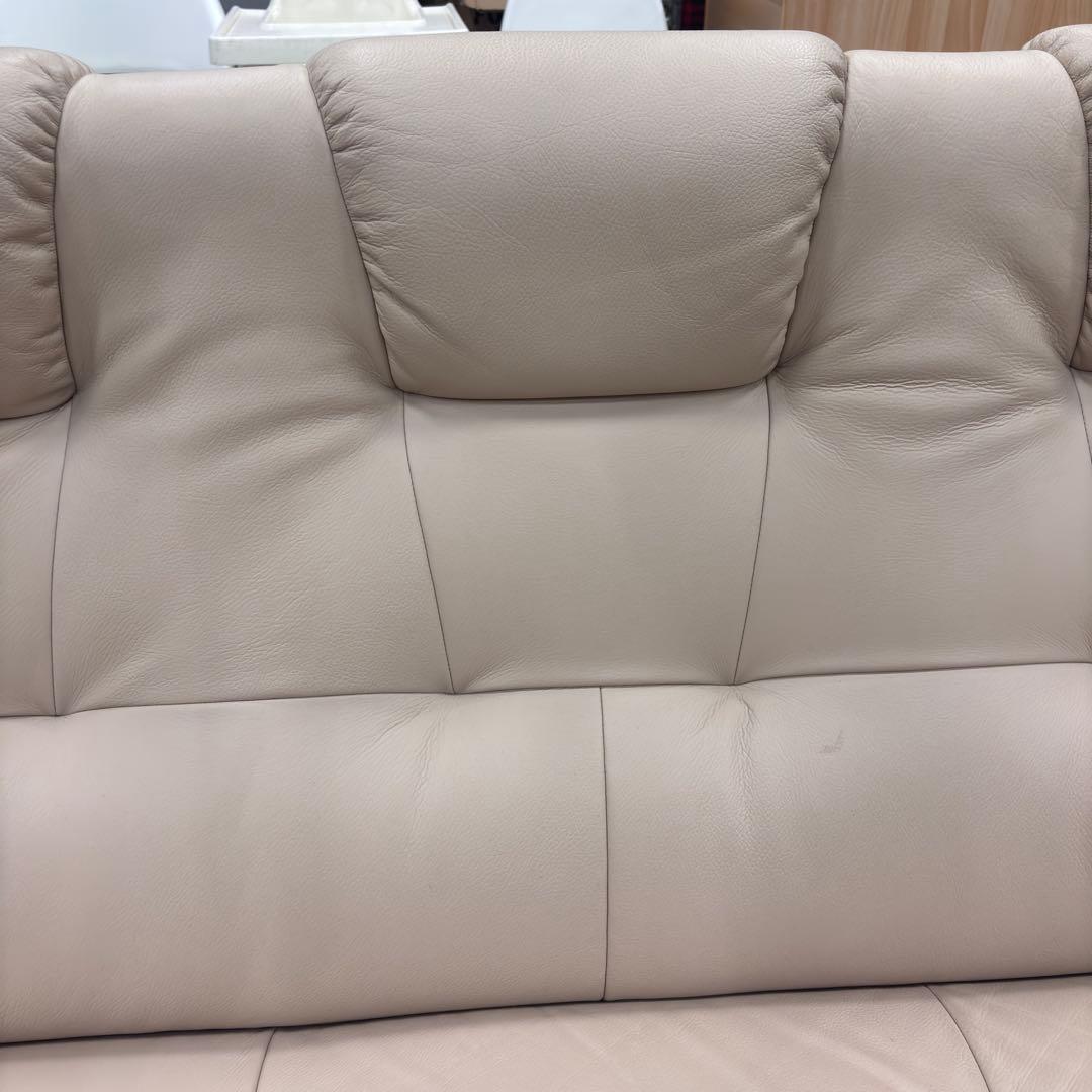 （cali.love）カリモクチターノ 3人掛け 本革ソファ