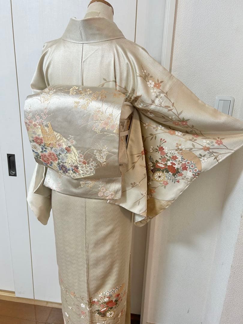 美品　未使用　しつけ糸付き　正絹訪問着　フルセット4点　松屋誂製　入学式　七五三