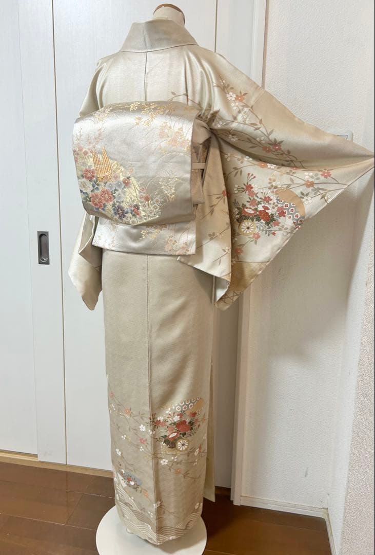 美品　未使用　しつけ糸付き　正絹訪問着　フルセット4点　松屋誂製　入学式　七五三