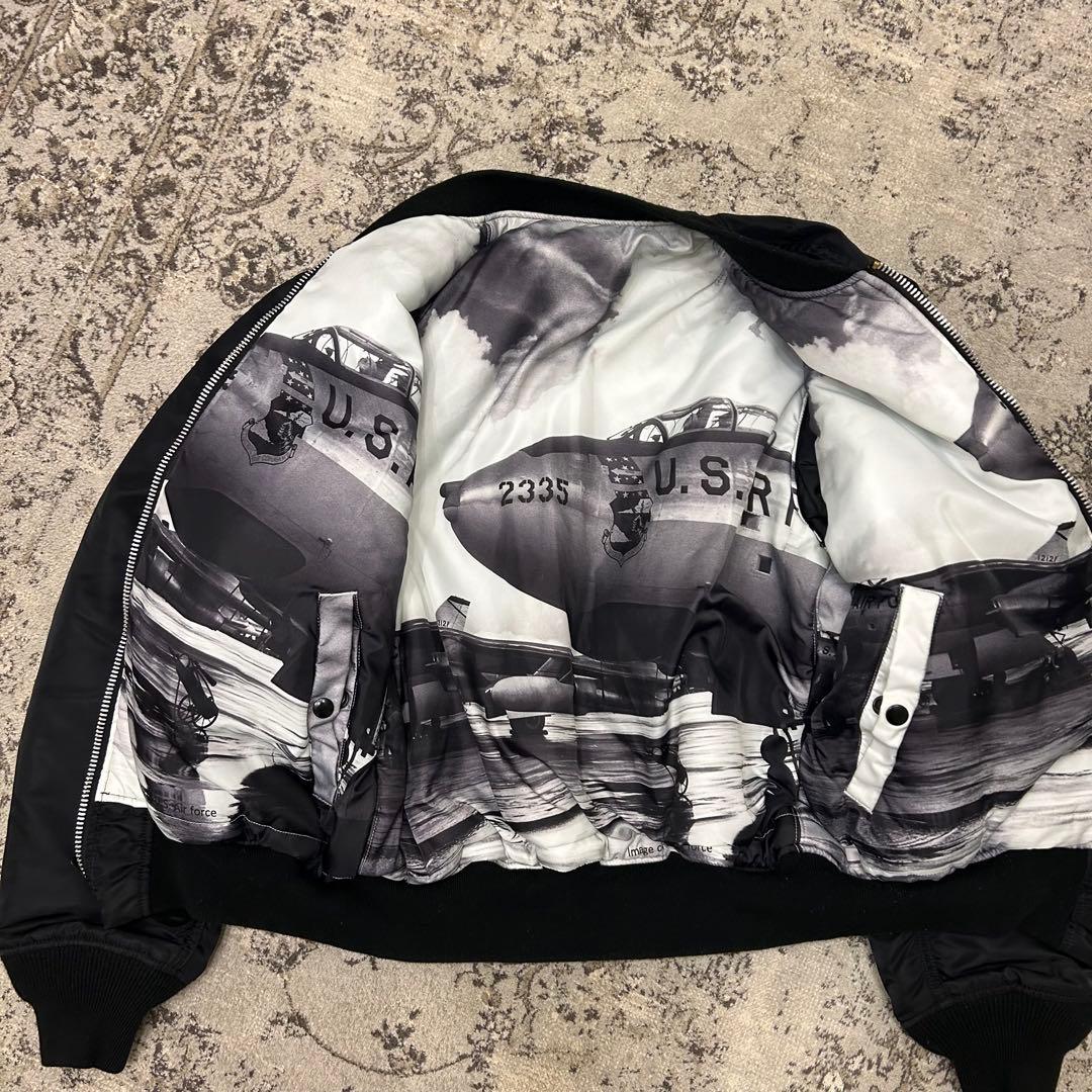 アルファインダストリーズ　フライトジャケット　　MA-1　戦闘機　ブラック　L