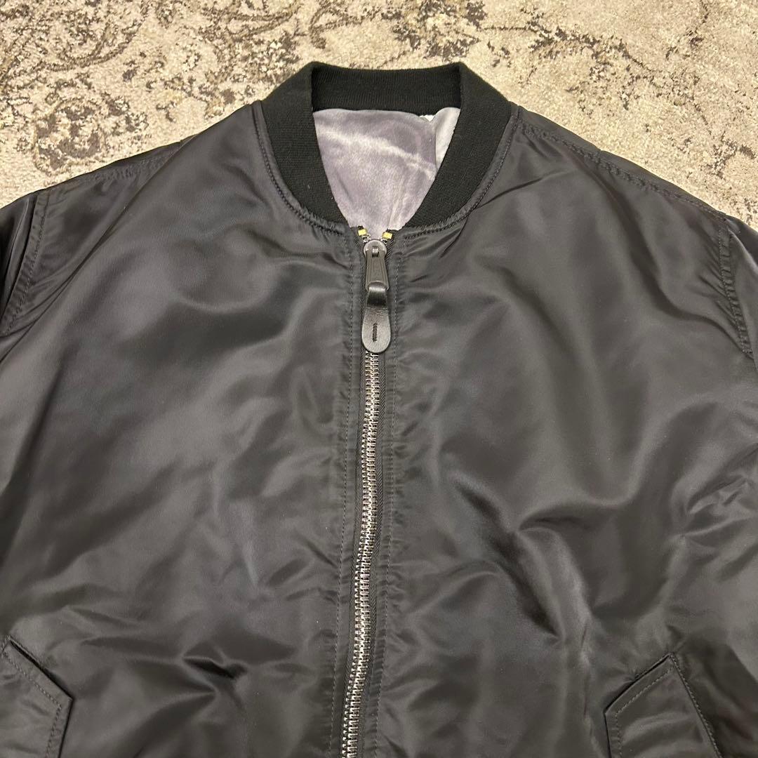 アルファインダストリーズ　フライトジャケット　　MA-1　戦闘機　ブラック　L