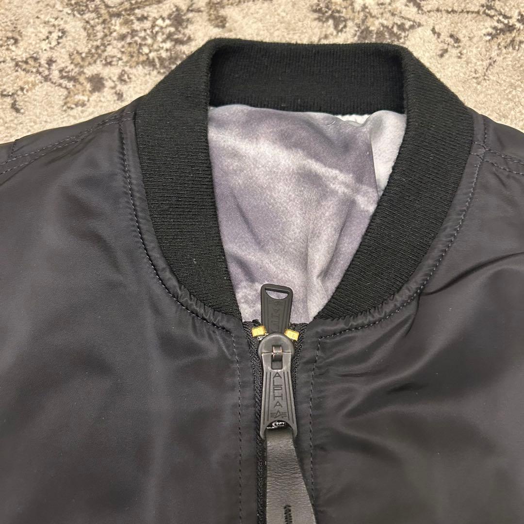 アルファインダストリーズ　フライトジャケット　　MA-1　戦闘機　ブラック　L