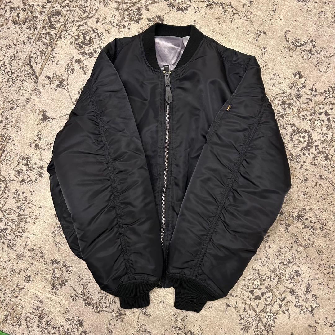 アルファインダストリーズ　フライトジャケット　　MA-1　戦闘機　ブラック　L