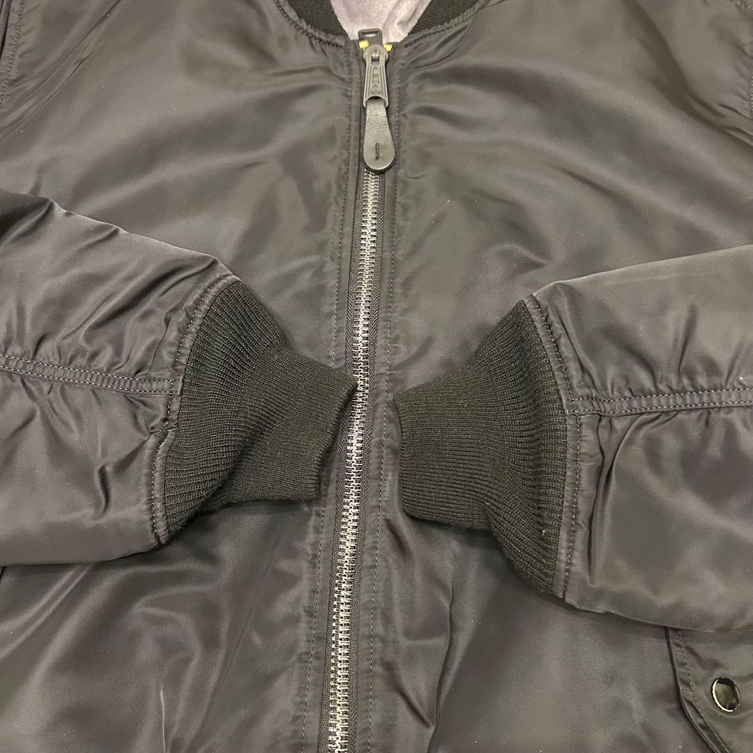 アルファインダストリーズ　フライトジャケット　　MA-1　戦闘機　ブラック　L