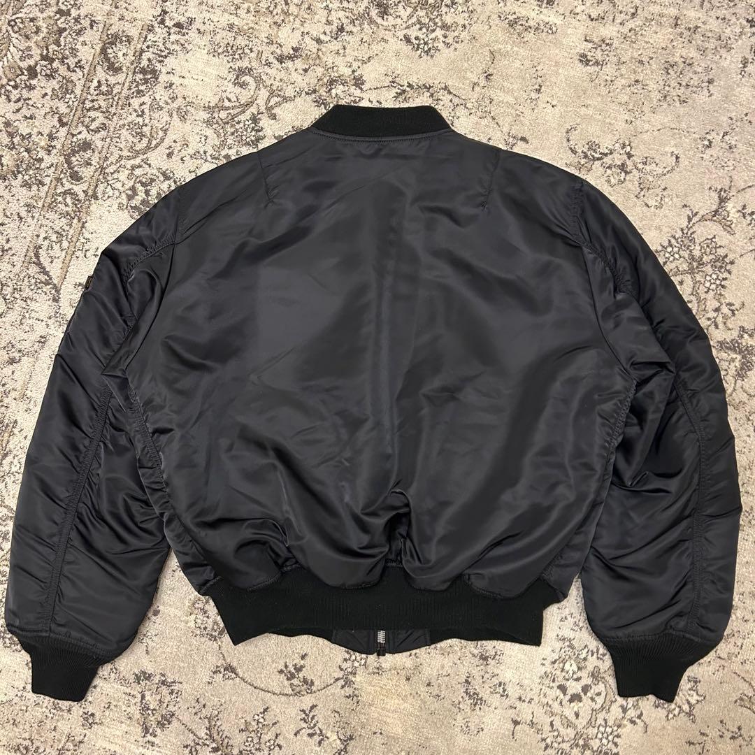 アルファインダストリーズ　フライトジャケット　　MA-1　戦闘機　ブラック　L