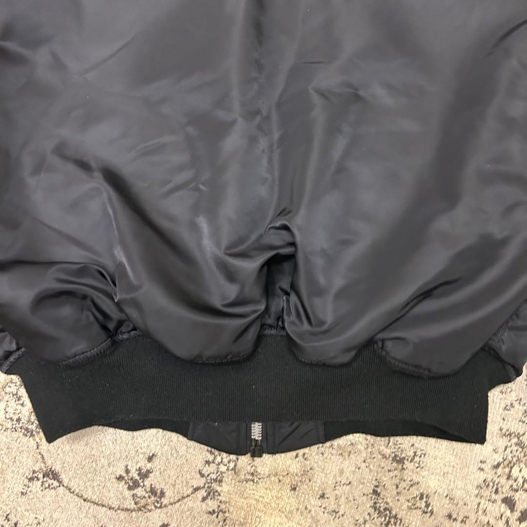 アルファインダストリーズ　フライトジャケット　　MA-1　戦闘機　ブラック　L