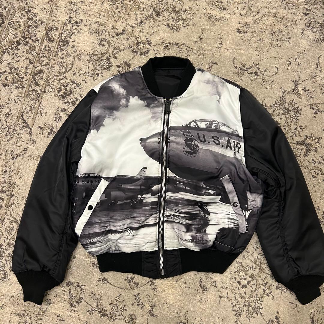 アルファインダストリーズ　フライトジャケット　　MA-1　戦闘機　ブラック　L