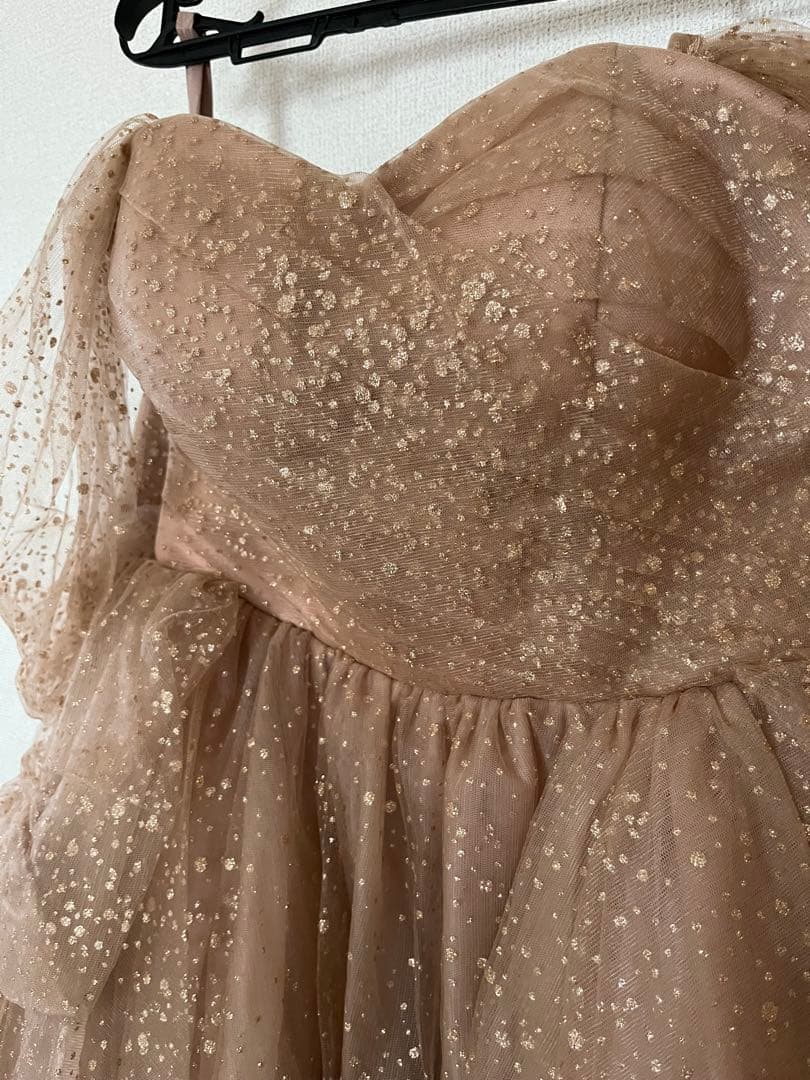 【ぽっぽ】カラードレス ピンクドレス ブラウンドレス ウェディング 結婚式