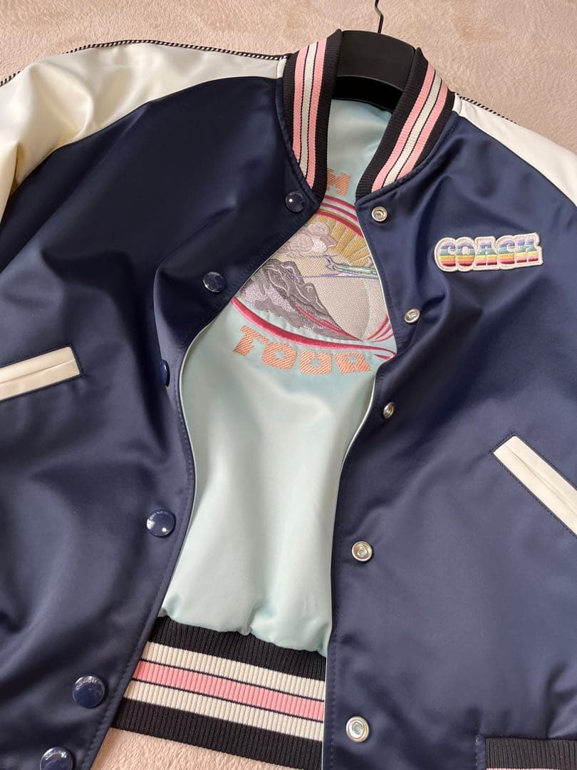 新品同様_coach リバーシブルスタジャン