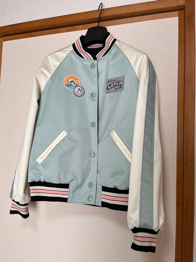 新品同様_coach リバーシブルスタジャン