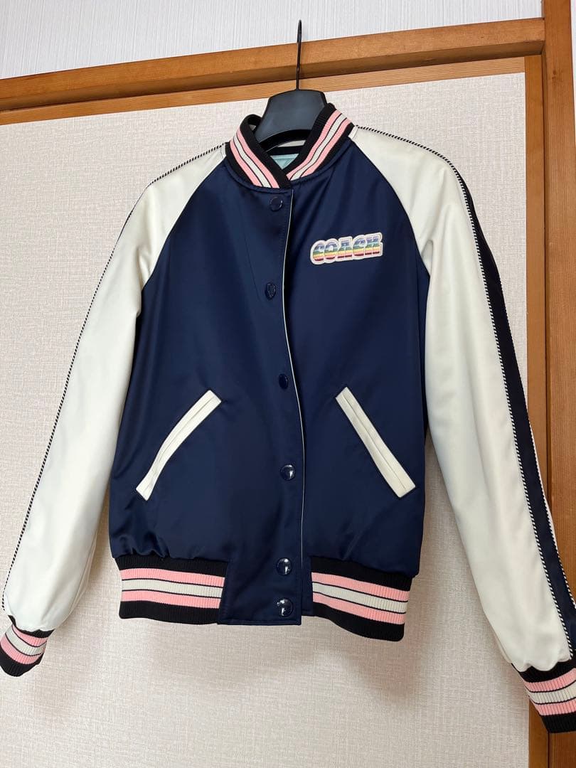 新品同様_coach リバーシブルスタジャン