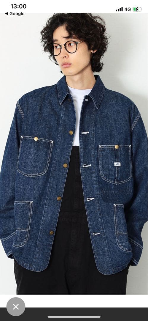 Lee/リー ロコジャケット　ブルーSサイズ【未使用に近い】