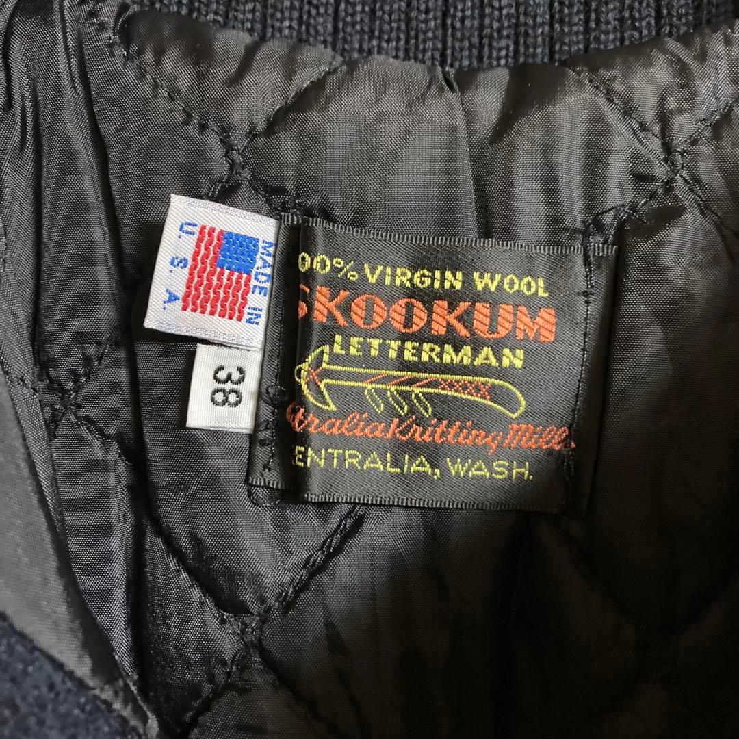 SKOOKUM スタジャン ネイビー サイズ：38