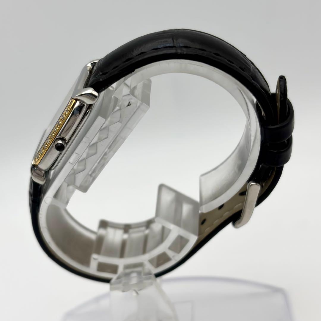 希少✨ SEIKO クレドール 腕時計 メンズ 18K ダイヤベゼル スクエア