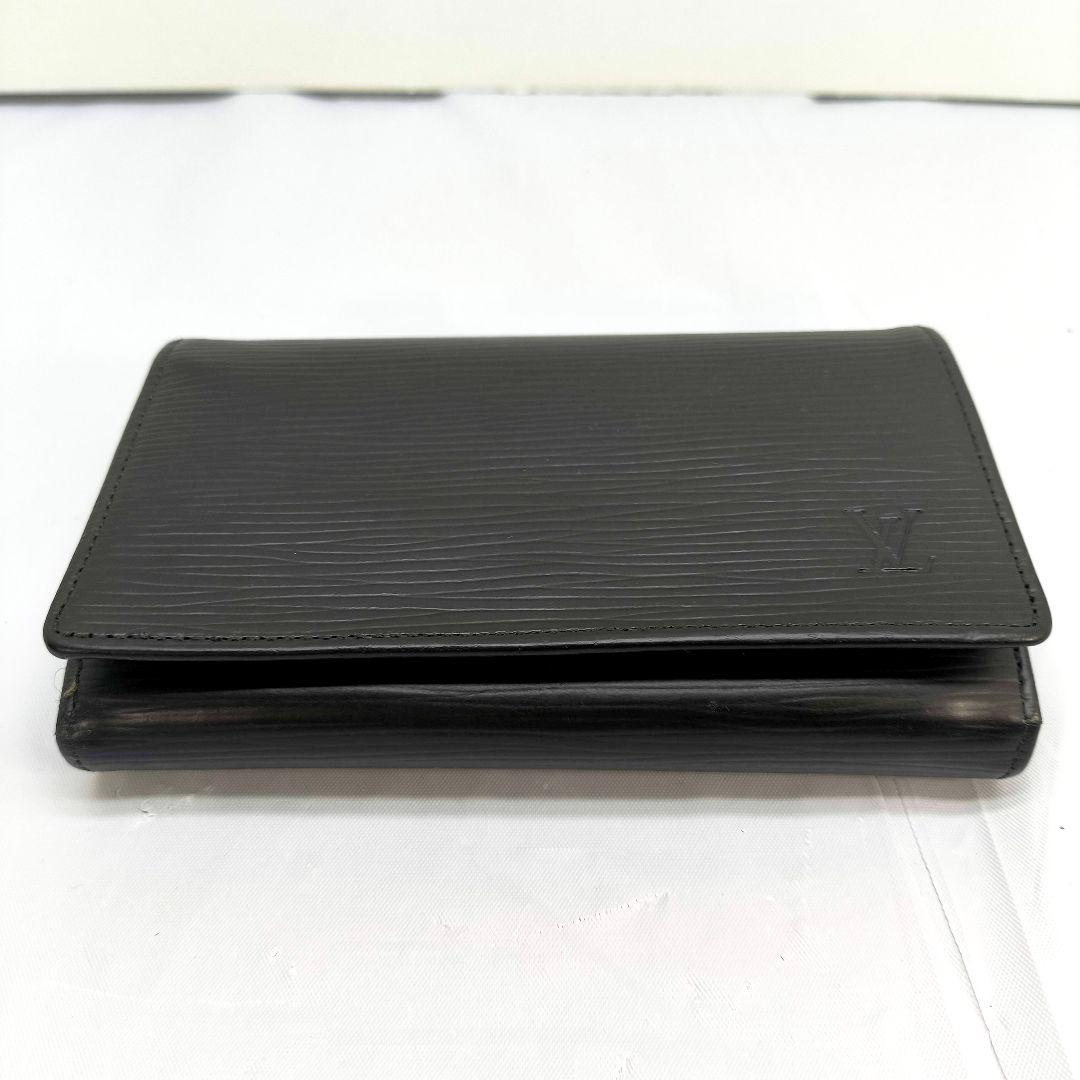 美品 ルイヴィトン エピ ポルトフォイユ トレゾール 　二つ折り財布